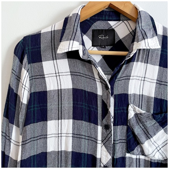 Rails Hunter Shirt in Midnight Pine Small - Picture 6 of 15